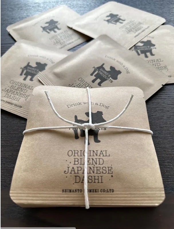 【Shiro's Pet Products】　ワンちゃん・ネコちゃんと一緒に飲める無添加お出汁　ドリップパック（1袋）