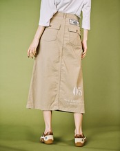 ペインティングチノスカート (BEIGE)　CQ-49030