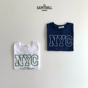 [SAINTDOLL] NYC Needlepoint Tee / [세인트돌] NYC자수티