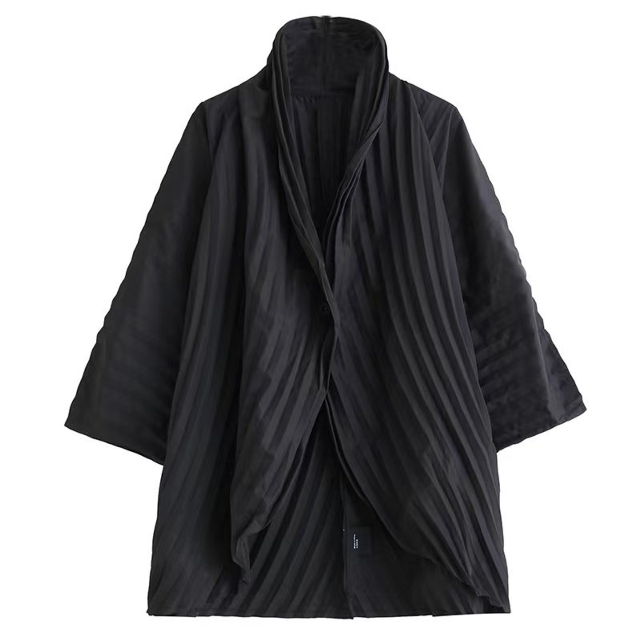 【Set-up】 Striped Pleated Tops & Wide Pants  / 〈セットアップ〉ストライプ プリーツ トップス & ワイド パンツ