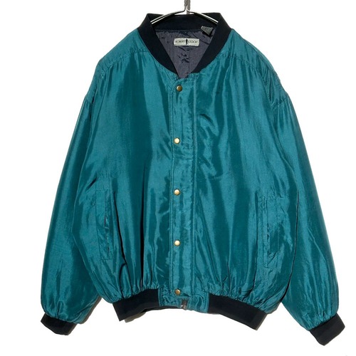 [ROBERT STOCK] Vintage zip-up silk jacket [1990s-] Vintage Silk Jacket