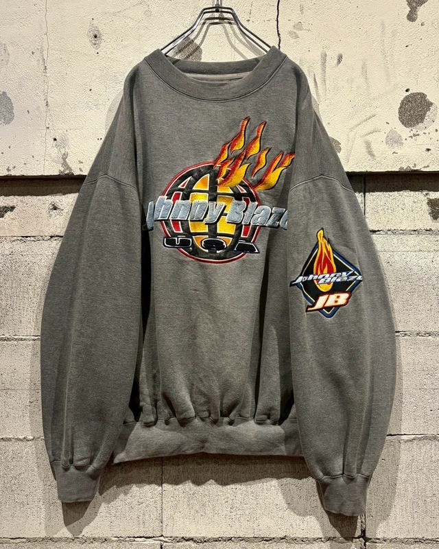 【Caka otto】“Johnny Blaze” Special Logo Wappen Loose Sweatshirt