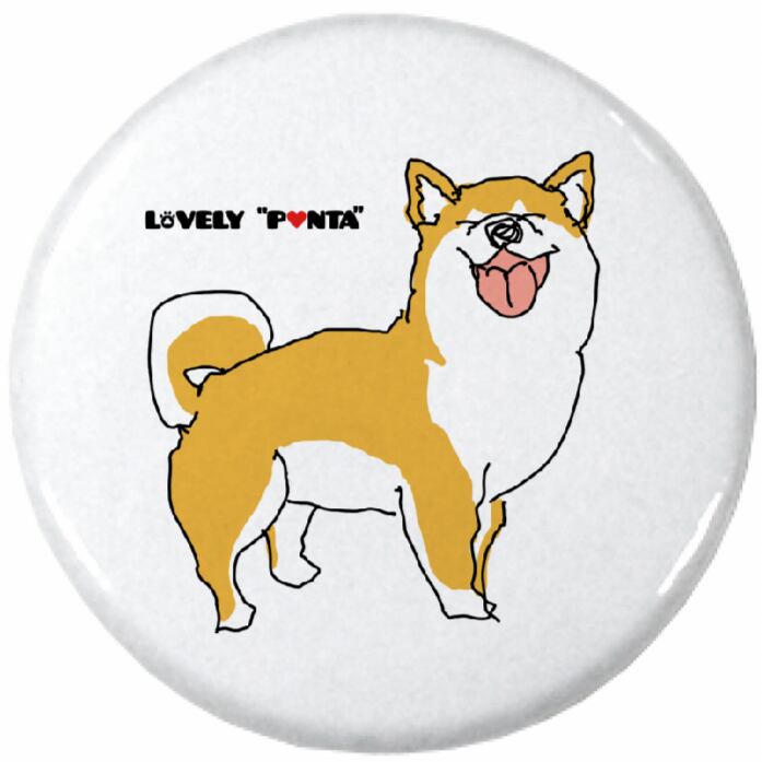 缶バッチ/ゆるゆるぽん太/32ｍｍ