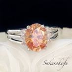 D086 即納☆送料無料 人気デザイン シャンパントパーズ シンプル レディース 指輪 リング