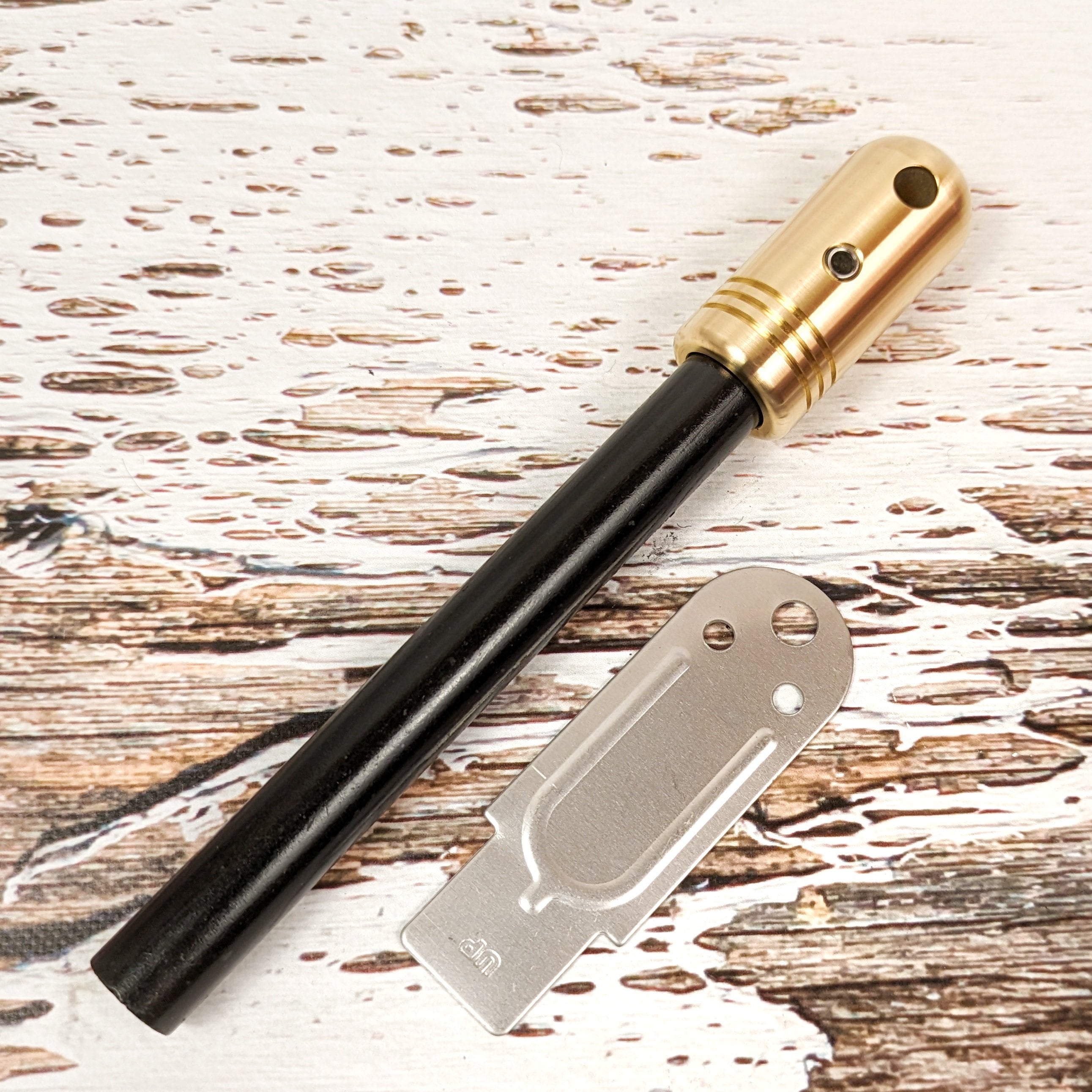 ケースセット】真鍮ハンドルメタルマッチ「野良スティック」極太13mm径