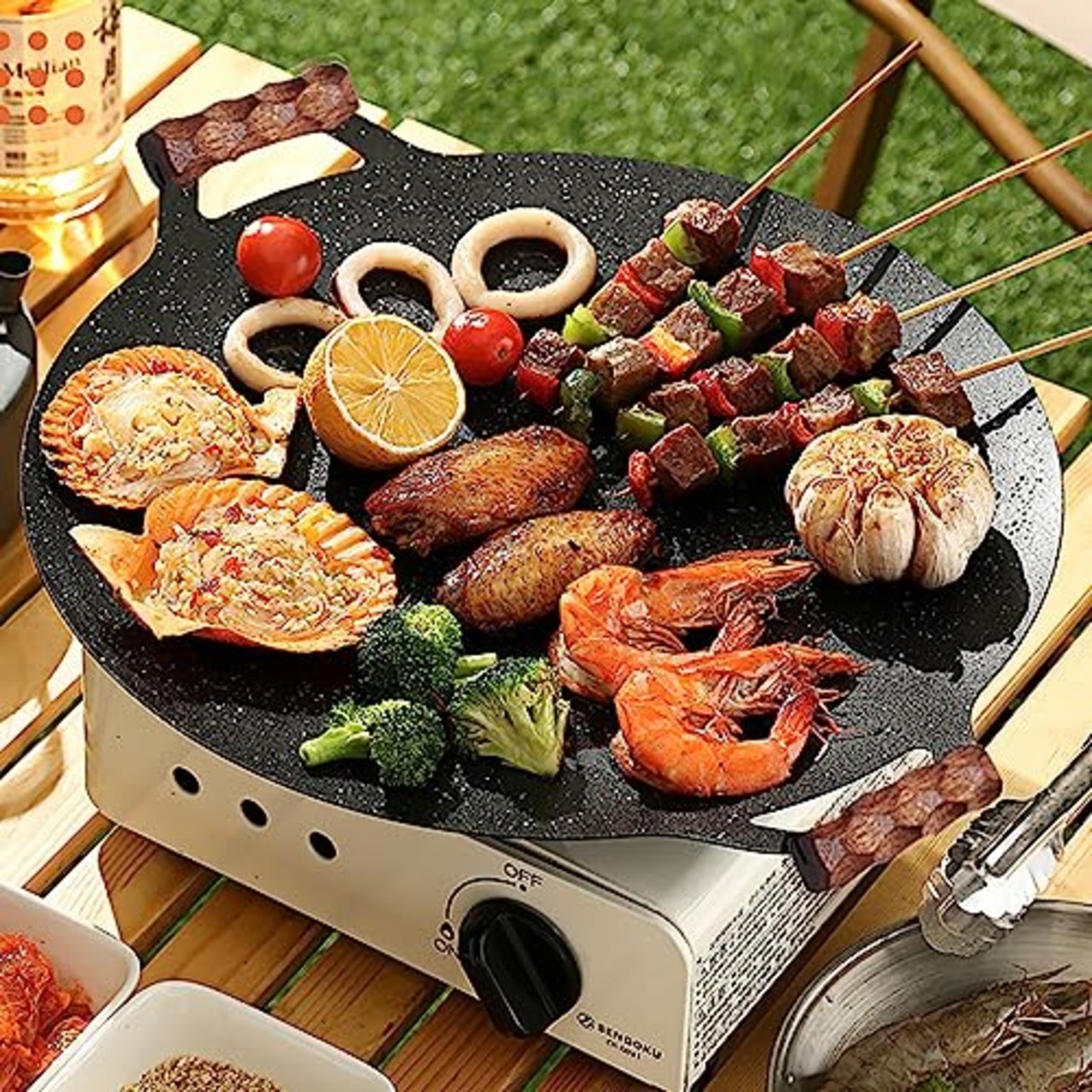 マルチグリドル 取っ手 2個セット 厚さ4mmまでのマルチグリドルに対応可能 鉄板取っ手カバー 取っ手カバー ウッドカバー 鉄板取っ手 取付簡単 火傷防止