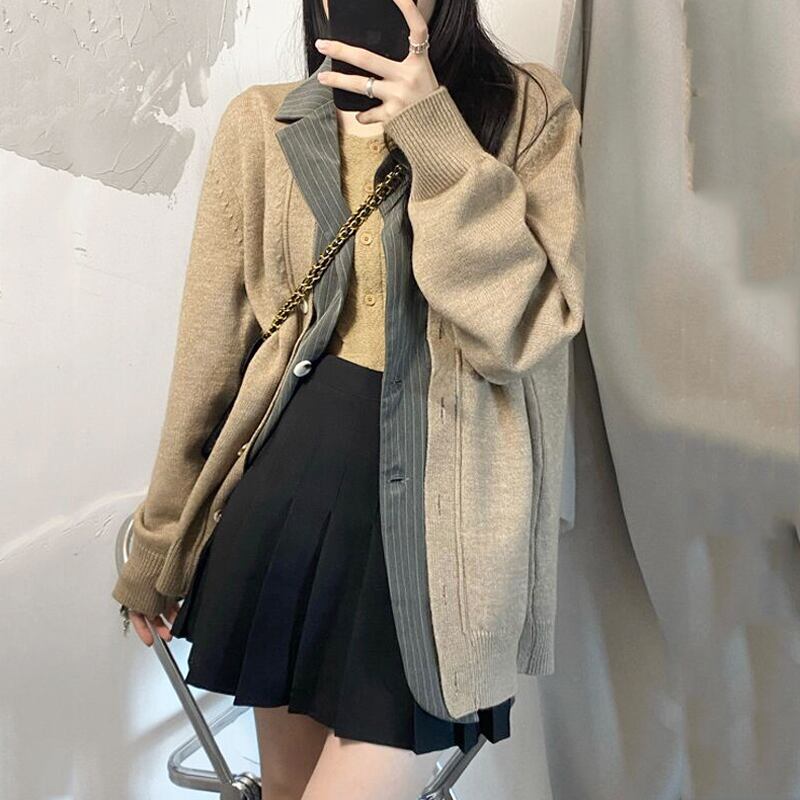 セーター コート スプリングオータムニット 春物 秋物 試着室21153291463