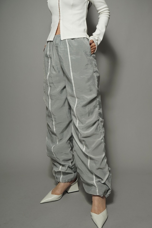 ORGANDY LAYERED PANTS  (WHITE) 2403-46-07