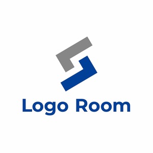 No323 シンプルなS【アルファベット、S、青、シンプル、フラット、信頼、建築、建設、製造、IT、WEB、ネット、テクノロジー】