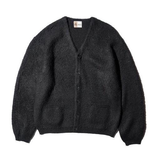 TOWNCRAFT / MOHAIR SHAGGY CARDIGAN / BLACK | 【FLAGS】メンズ