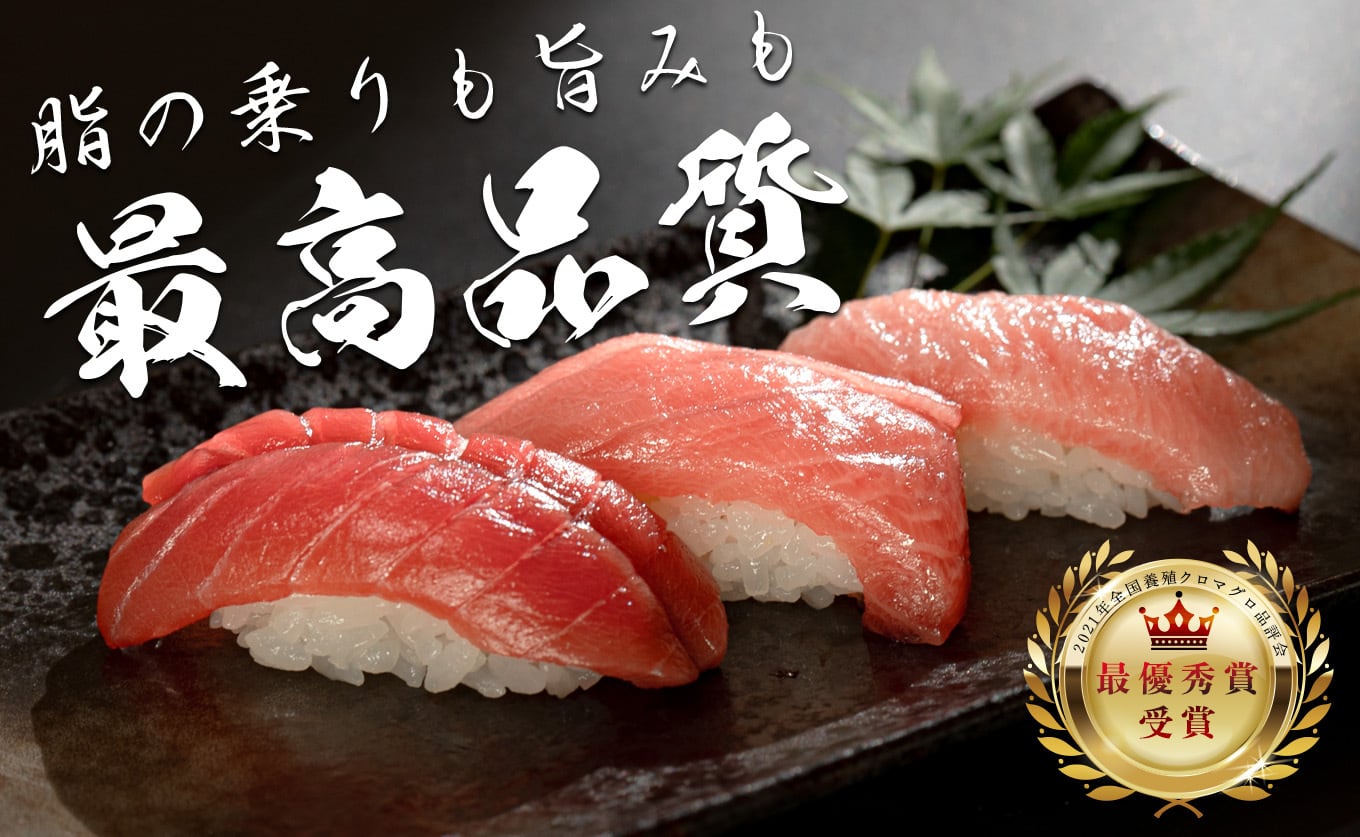 日本一の本まぐろ 最優秀賞受賞 赤身・中トロ・大トロ 3種 各1柵 計