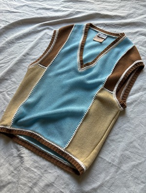 "COURREGES" 70-80s Sleeveless knit