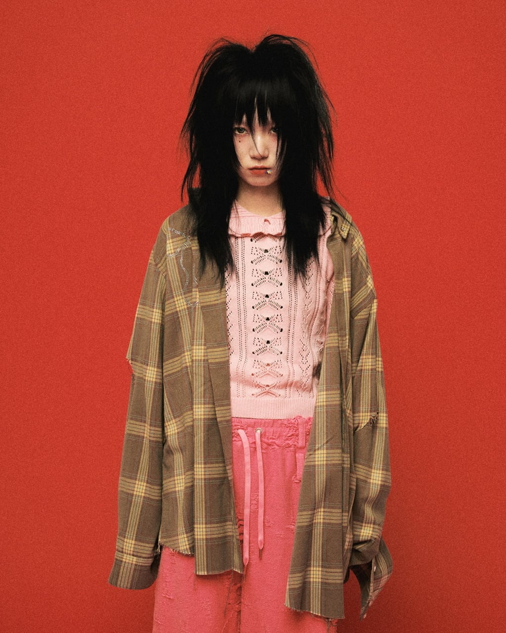 フリルニット PINK