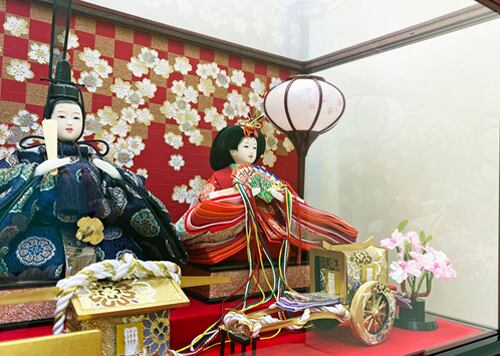 特別奉仕品 芥子親王 赤塗り 花梨ボカシケース入 雛人形 ひな人形 雛