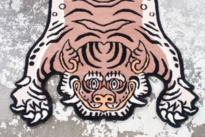 Tibetan Tiger Rug 《Sサイズ•ウール・オリジナル2・ココアブラウン257》チベタンタイガーラグ