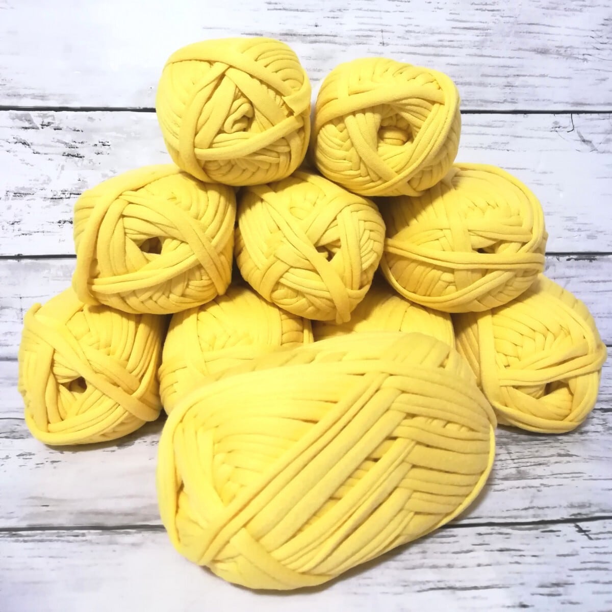 イエロー 黄色 1玉 30m Tシャツヤーン | T-SHIRT YARN MANIA ~T