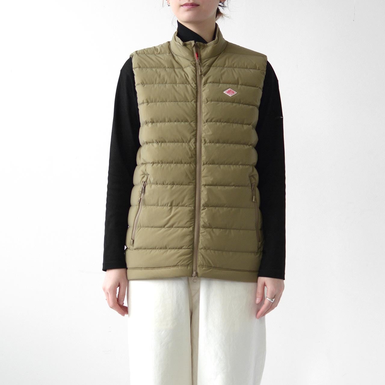 DANTON [ダントン] M MIDDLE DOWN ZIP STAND COLLAR VEST [DT-A0189NPS 