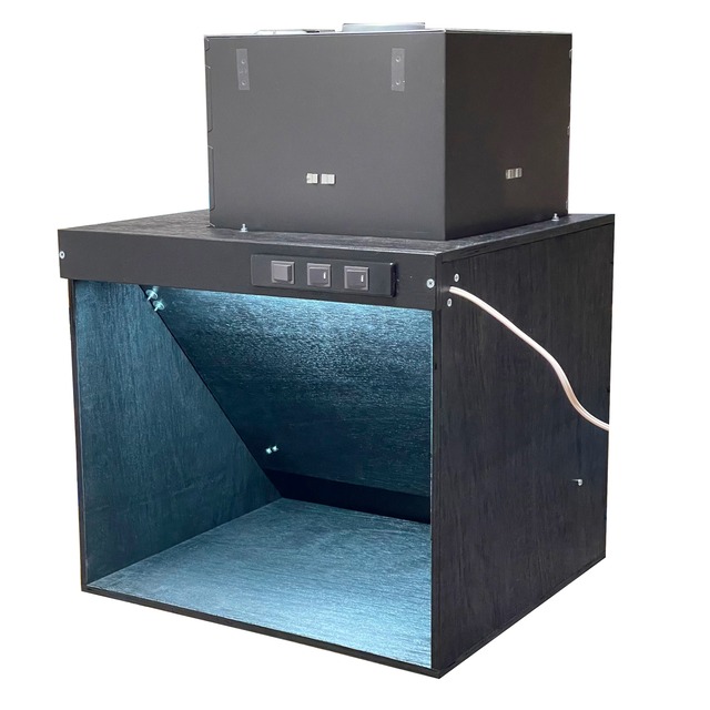 ホビツー 塗装ブース LARGE ラージ ブラック ファン有り