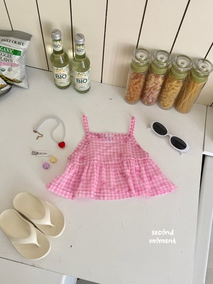 [second moment] Minky Ribbon Bustier / [세컨드모먼트] 밍키리본뷔스티에