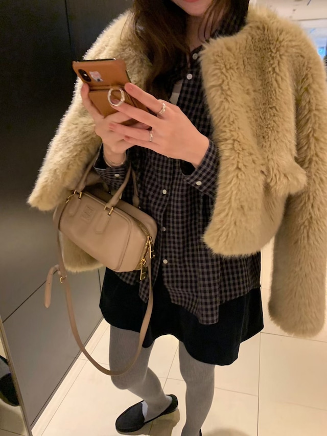 (予約) pretty young thing / Shibuya fur jacket 3color