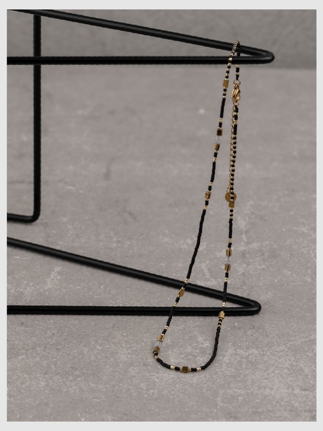 Necklace -Black×Gold-