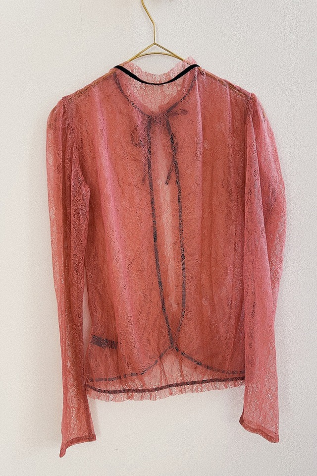 Susan Top - Biscuit Pink/Black