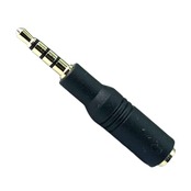 3極3.5mm(メス)→4極3.5mm(オス)への変換アダプタ 3.5mmのステレオ3極ヘッドホンやイヤホンをスマホやタブレットなどの4極端子に接続して使用できるようにします COMON(カモン)35S-435