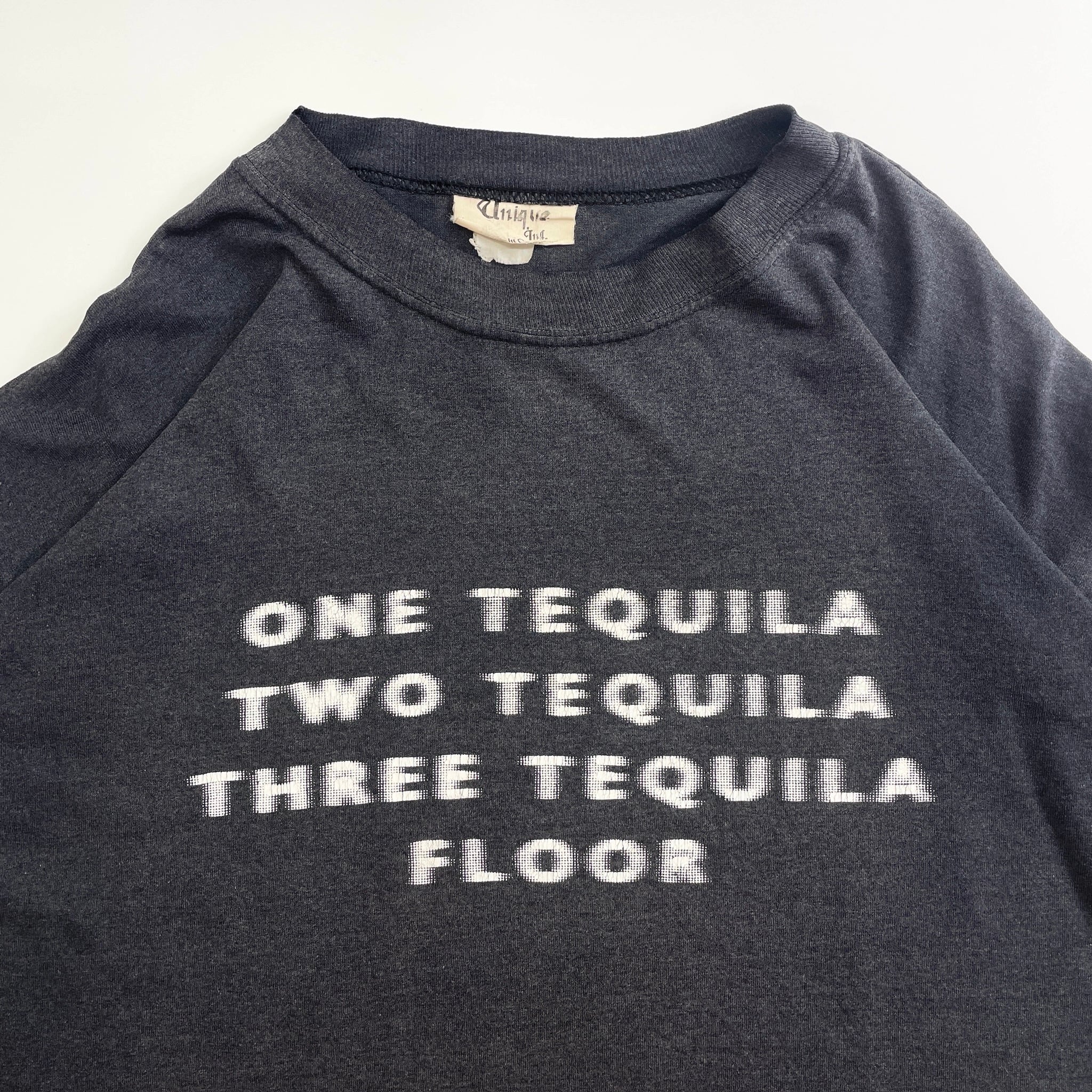 90s  Motion One Tequila Joke Message T-Shirt