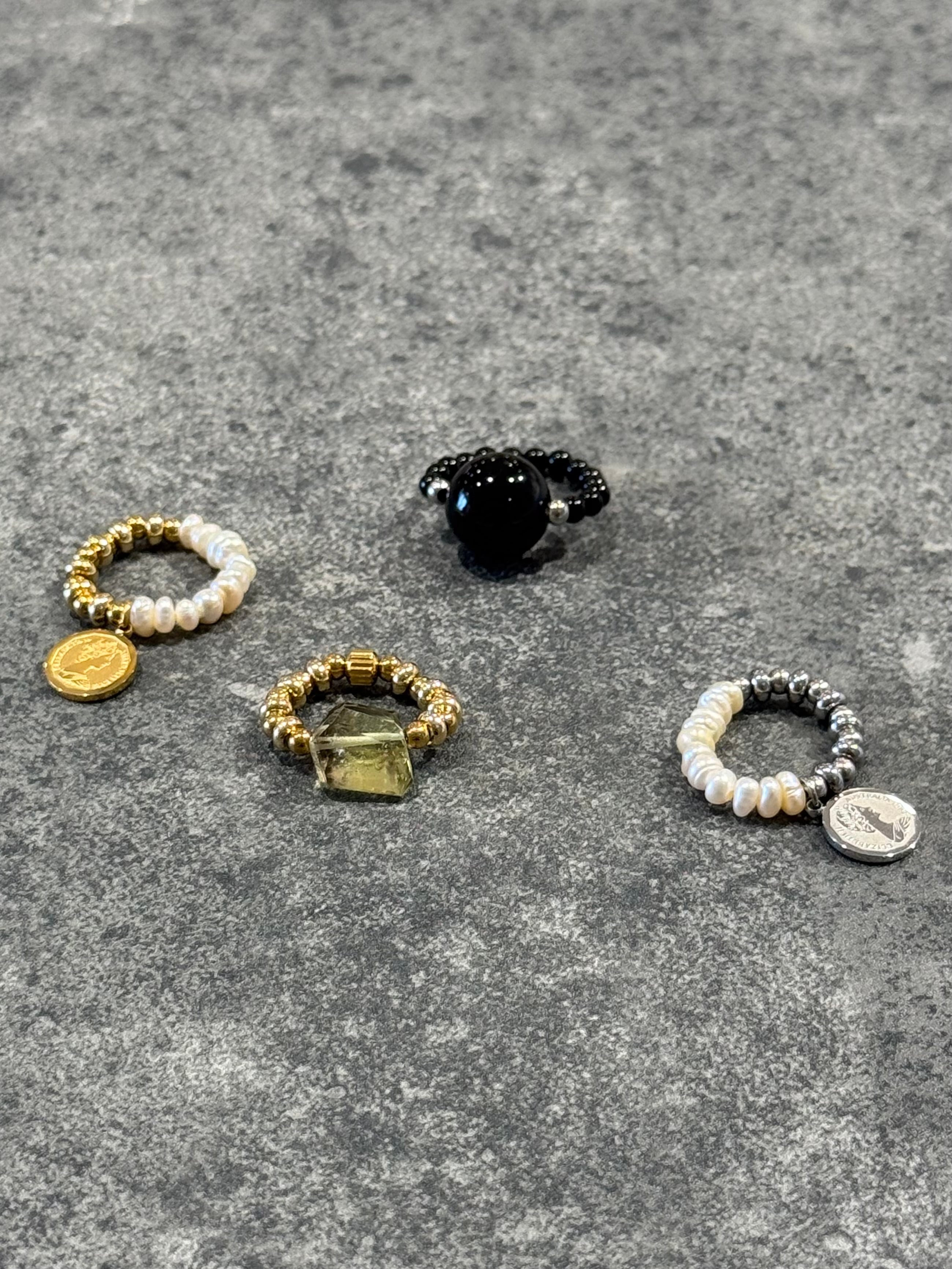 luster rubber pinkie ring