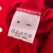 70s 80s CHEMISE LACOSTE シュミーズ ラコステ 文字ワニ 鹿の子長袖 ポロシャツ 42/レッド メンズ