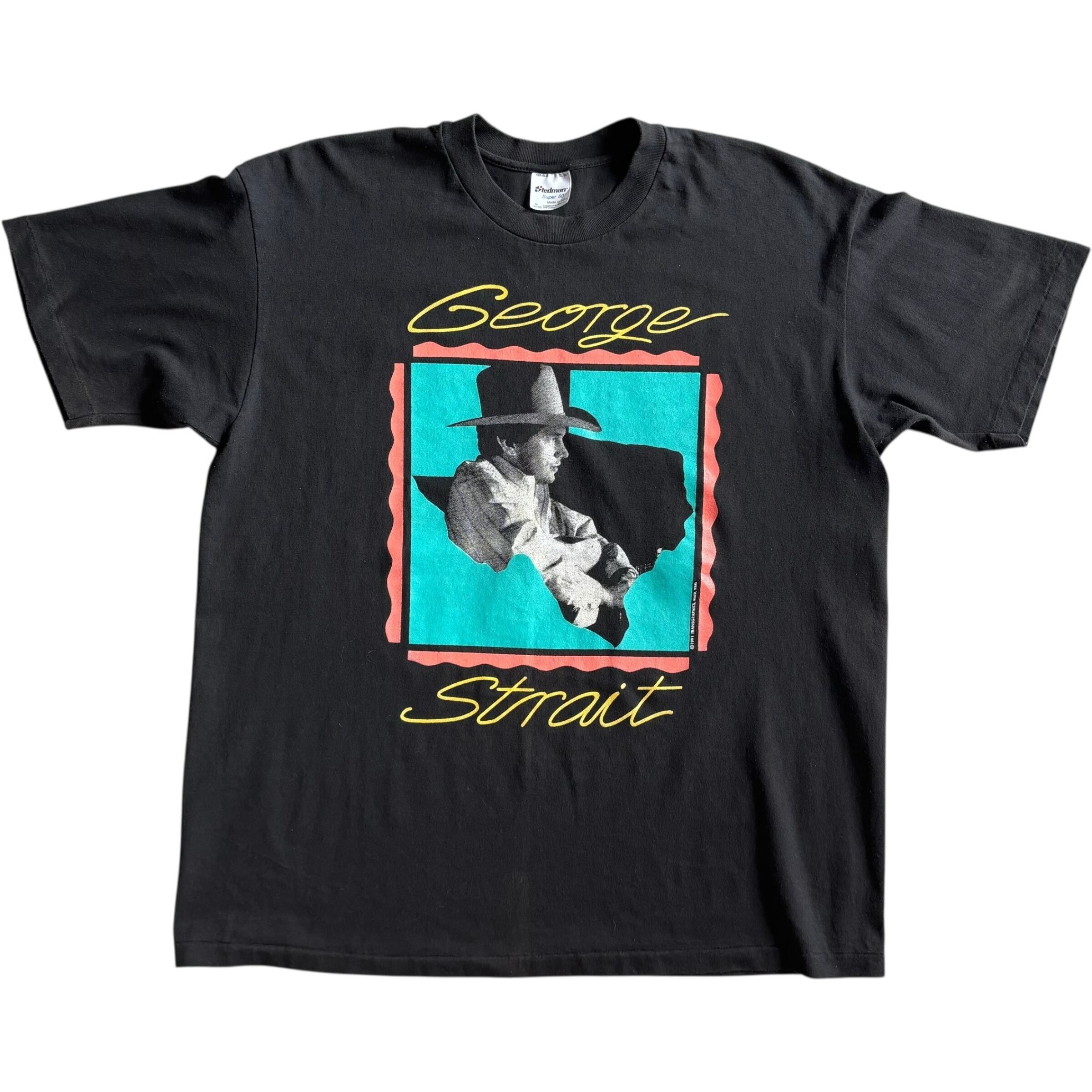 《XL》GEORGE STRAIT stedman 80's〜 vintage Tシャツ no.3017