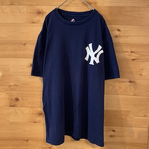 【Majestic】MLB ヤンキース Tシャツ デレクジーターアメリカ古着