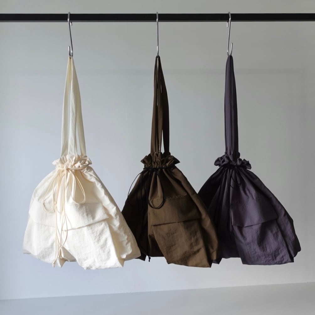 suzuran drawstring 巾着 bag | -by RYOJI OBATA OFFICIAL STORE
