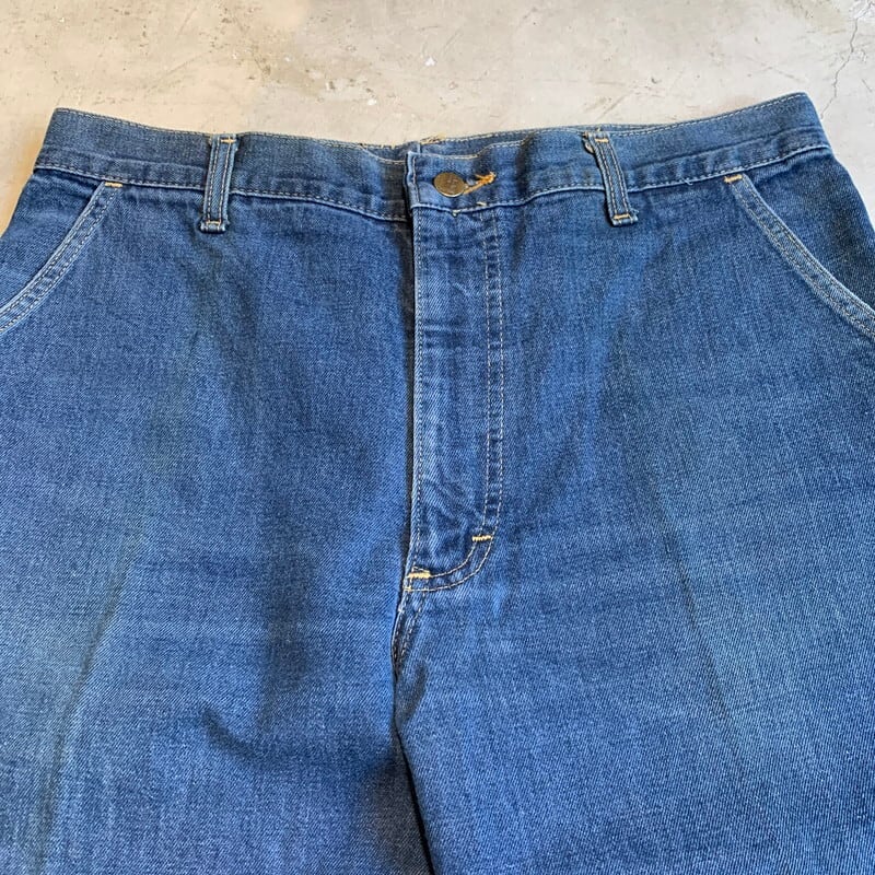 Lee ヴィンテージ　70年代　バギーデニム 70's 80's Lee リー デニムバギーパンツ ブーツカット 変形レイジーS