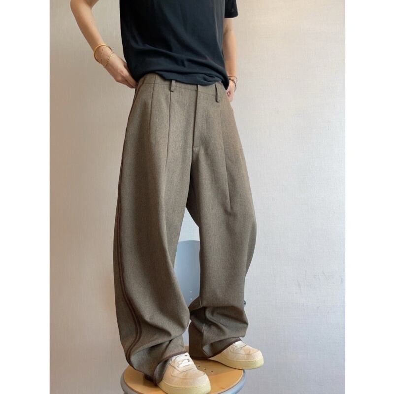 dannyandzee外縫いストレートカジュアルパンツ