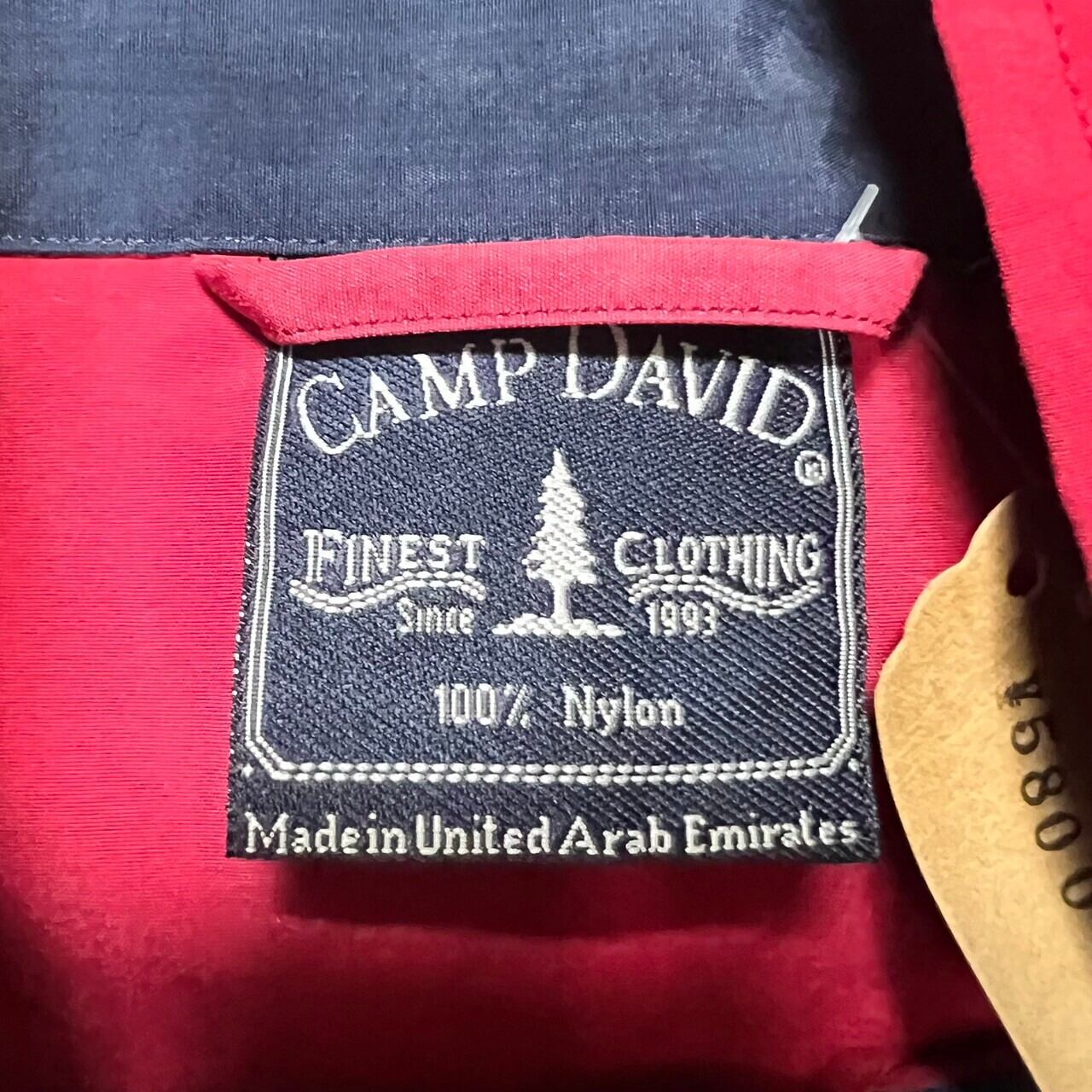 90s】CAMP DAVID アノラックパーカー XL 刺繍 ドローコード 90s】CAMP DAVID アノラックパーカー XL 刺繍 ドローコード