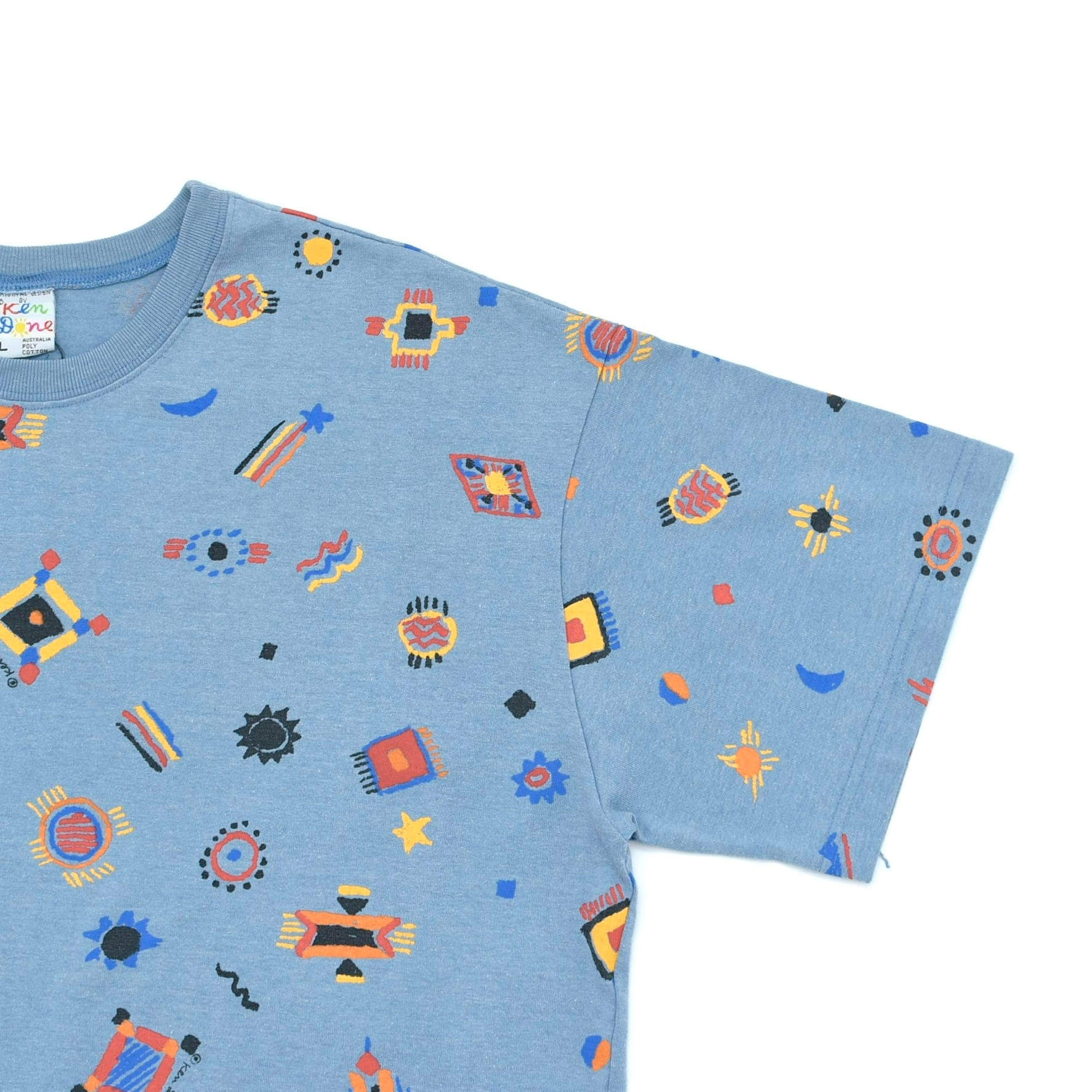 Design by Ken Done full pattarn T-shirt Made in Australia | 古着屋
