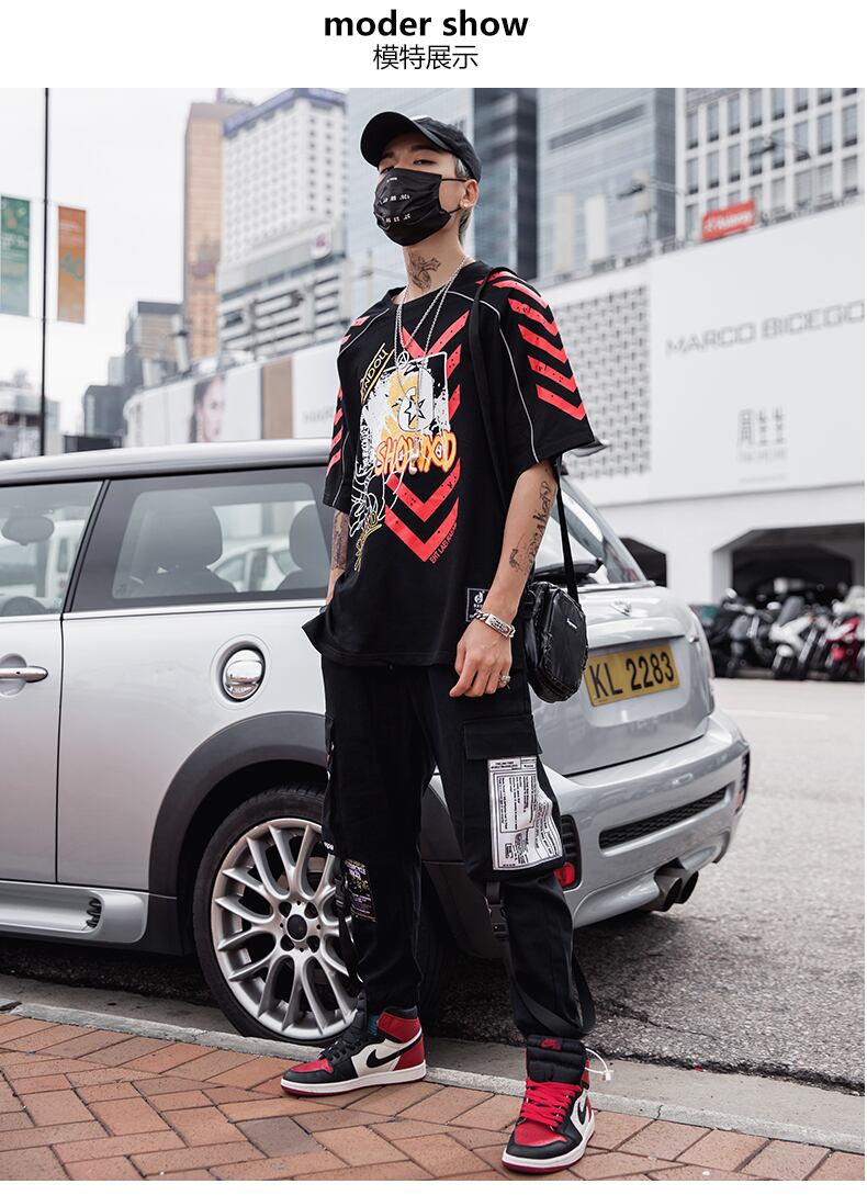 全3色 Tシャツ カットソー プリント カジュアル ストリート 