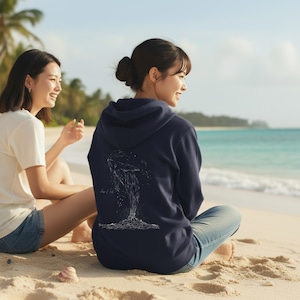 Shape of Life-フルジップパーカー(ネイビー)