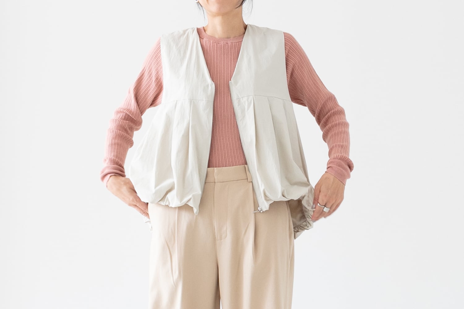 ストレッチグログラン - バルーンシルエットベスト