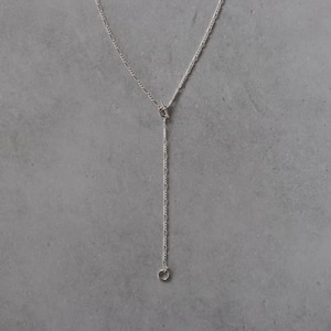 Morse lariat necklace