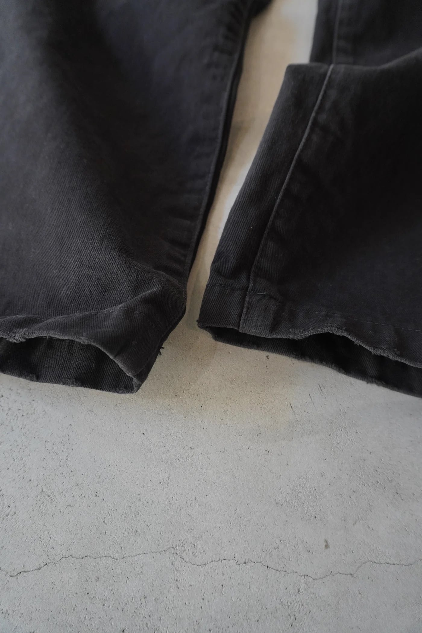 24SS】ANCELLM PAINT CHINO TROUSERS (BLACK) ANC-PT40 | IAAAM ONLINE