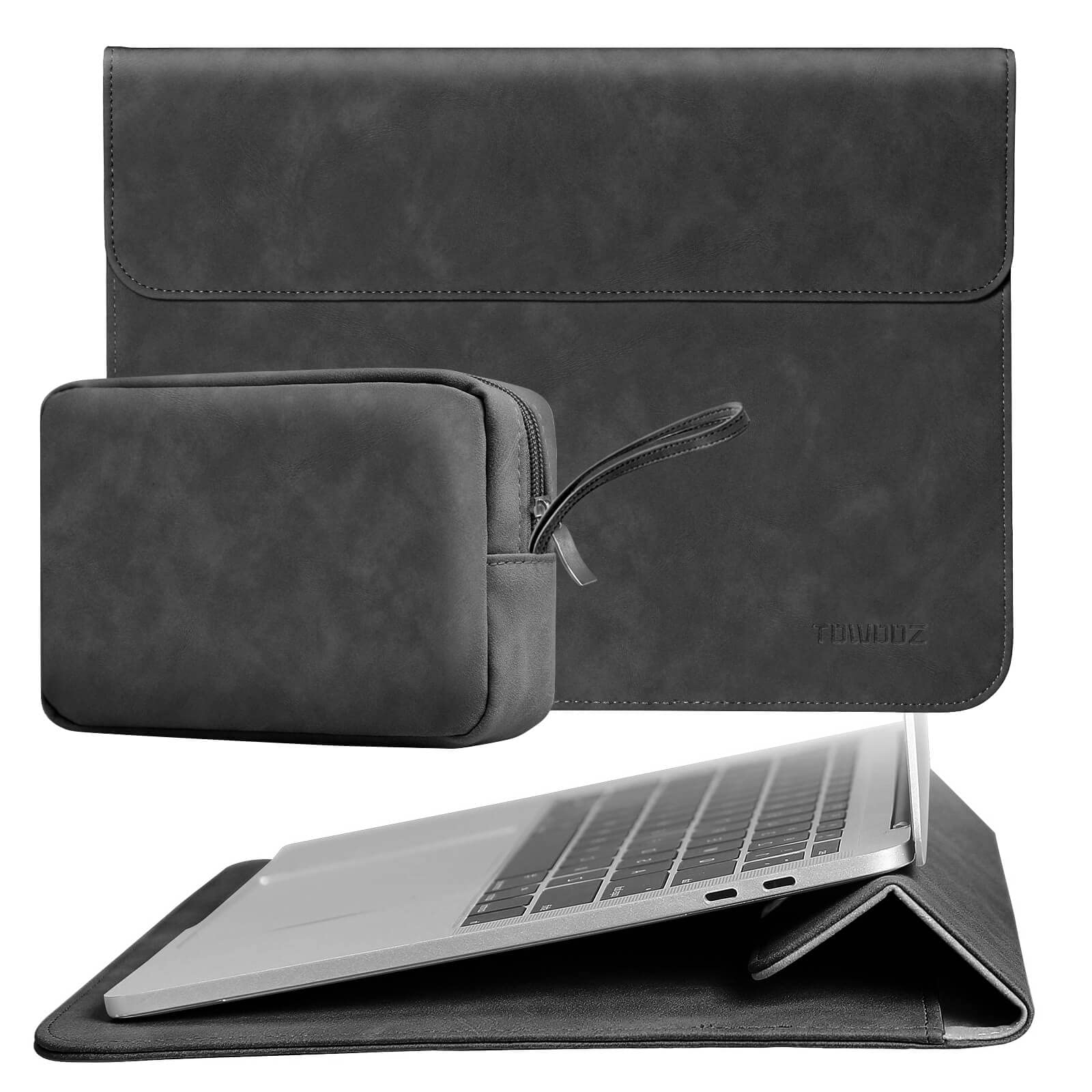 【ほぼ未使用】MacBook Air M2 充放電2回 フルセット ケース付 TOWOOZ Macbook Pro 13インチ ケース Macbook Air m2 ケース 薄型 便利