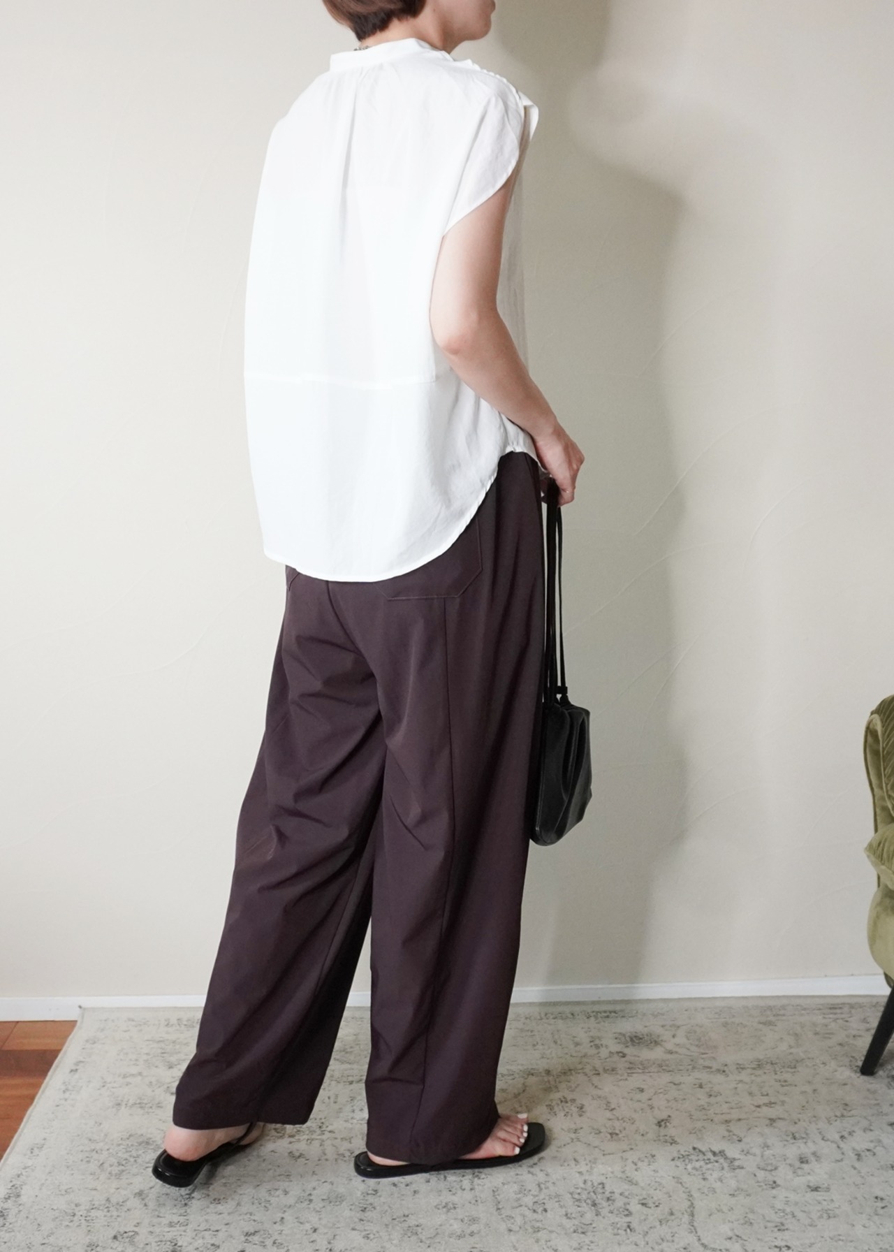 SALE スリットスリーブ　ブラウス