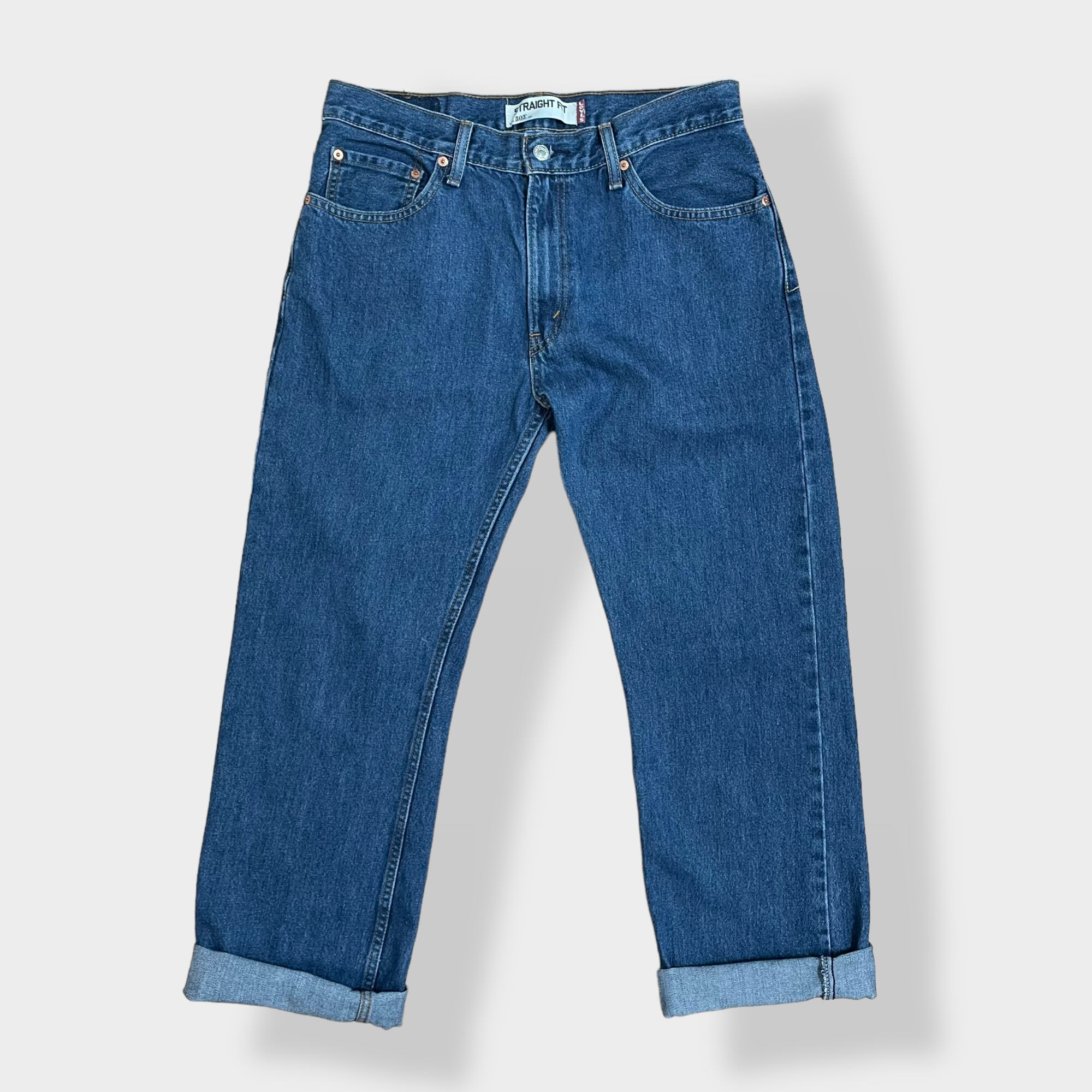 リーバイス Levi's 505 STRAIGHT LEG テーパードジーンズ デニムパンツ USA製 メンズw33 ヴィンテージ /eaa310610