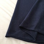 綿ポリ混中白天竺ニット生地-1ｍ-curl tricot　KX/6807