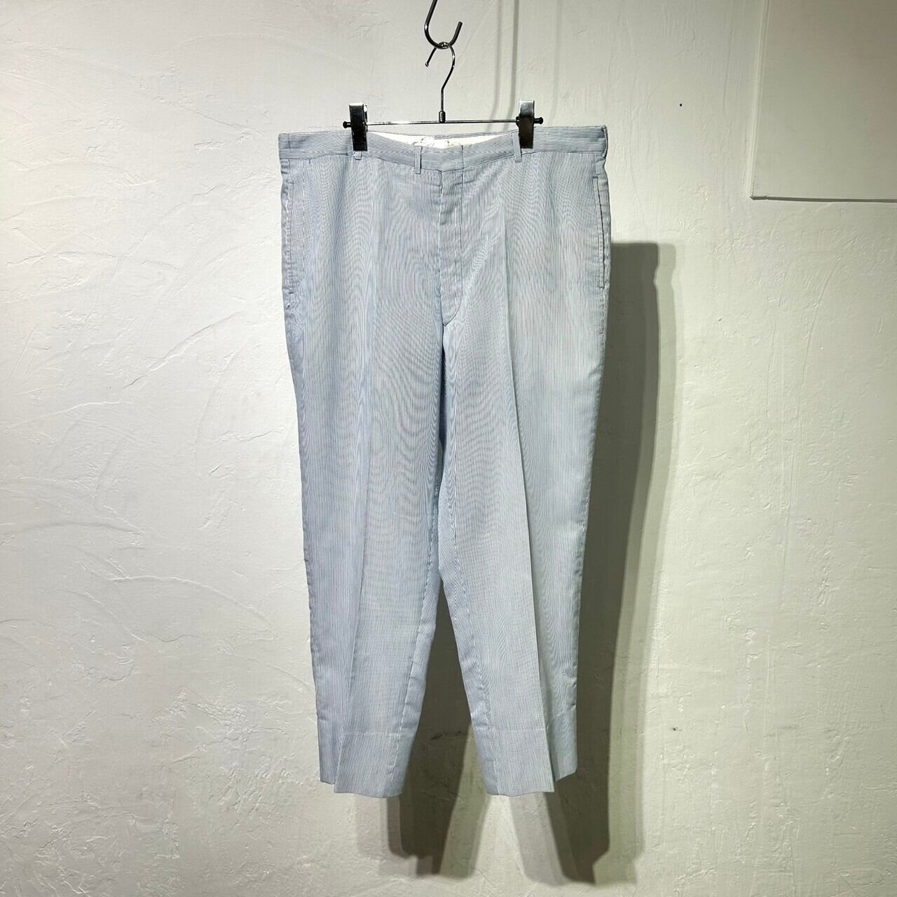 ~70s Unknown Hickory Striped Pattern Summer Slacks