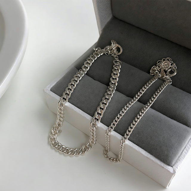 DAFシルバーのカップルブレスレット Mサイズ