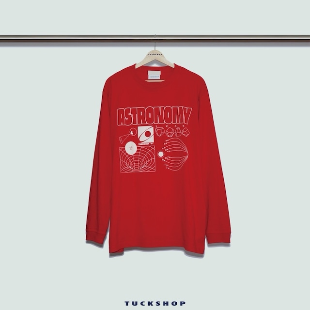 ASTRONOMY LONG SLEEVE T-SHIRT（RED）