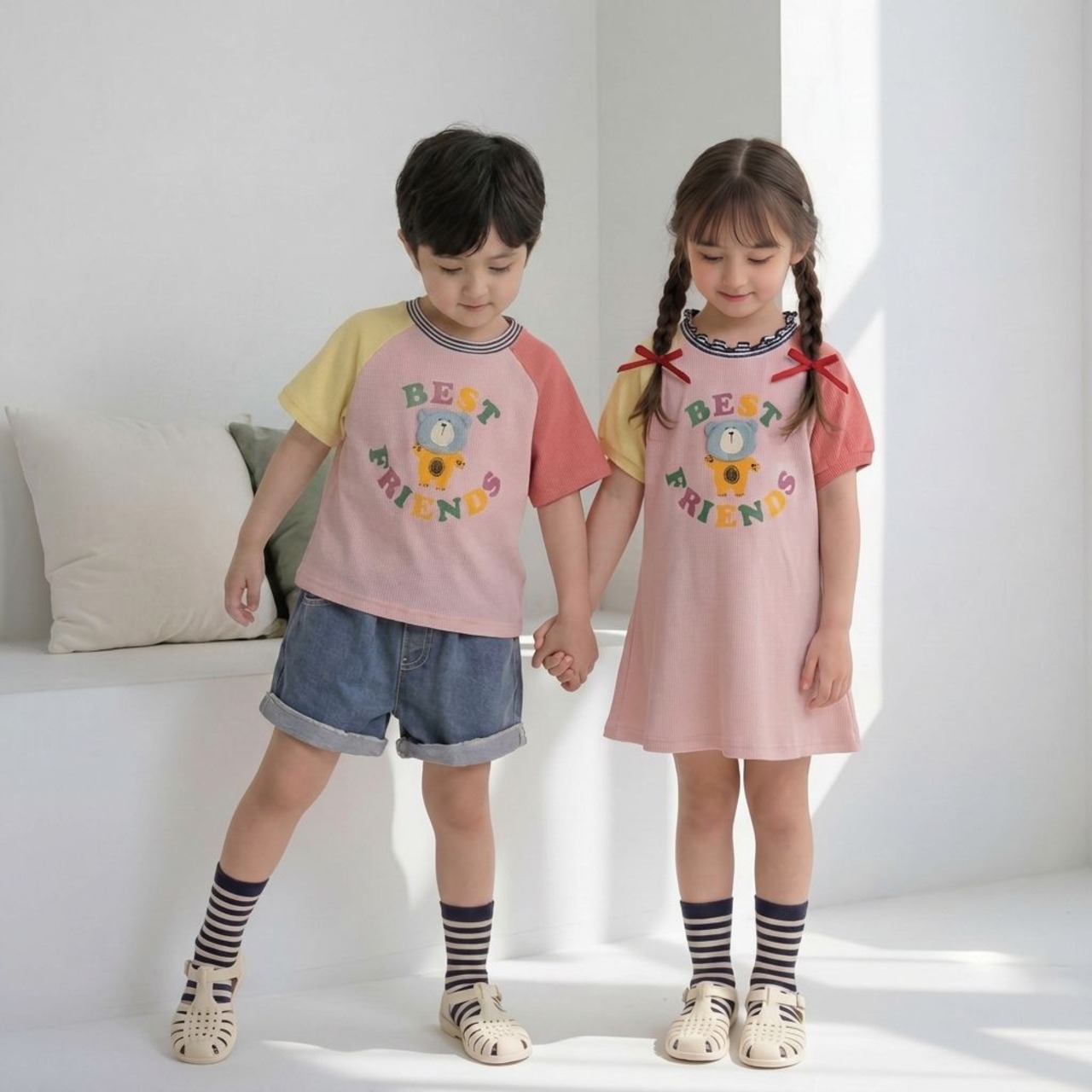 [Orangemom] Bear Patch Dress (13/15) / [오렌지맘] 곰패치원피스 (13/15)